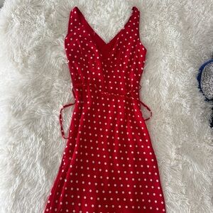 Princess Polly Red Polka Dot Dress